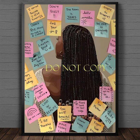 Motivational Quote, Inspirational Wall Art, Positive Affirmations Poster - Picture 1 of 5